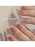 【Hand】ふんわりチークネイル ¥6700 ※オフ有追加下さい
