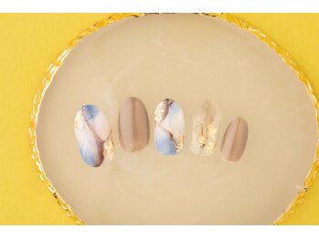 エムスラッシュ フィール 東戸塚店(M.SLASH)/大人大理石ネイル