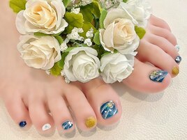 さざ波ネイル（フットフット）