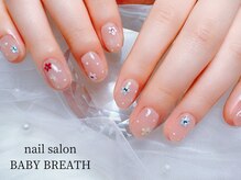 ベイビーブレス(BABY BREATH)/持ち込み☆春ネイル
