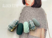 アグニークリッシェ(Agunik Riche)/【チェックネイル】