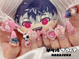 痛ネイル/量産/ガーリー