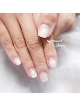 たゆ ネイル(たゆnail)/ホワイトグラデーションネイル