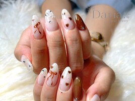 リボン　ハートネイル　茅場町