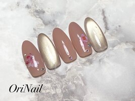 マグネットネイル×桜デザイン