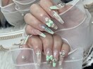 チェックネイル、可愛いネイル