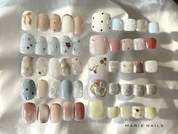 マリーネイルズ 大阪梅田店(MARIE NAILS)の写真/★オフ込みtrend design course¥6600！オリジナルアートの種類豊富/アフターケアも◎/嬉しい1週間保証付き
