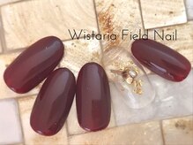 ウィスタリアフィールドネイル MONAD店(WISTARIA FIELD)/シンプル　ボルドー　ワンカラー
