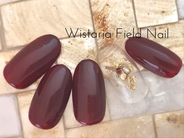 シンプル　ボルドー　ワンカラー