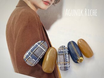 アグニークリッシェ(Agunik Riche)/【チェックネイル】