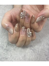 春ネイル2023【ビジュー】