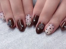 ローランリム(LORAN Lim)/キラキラブラウン×ドット♪