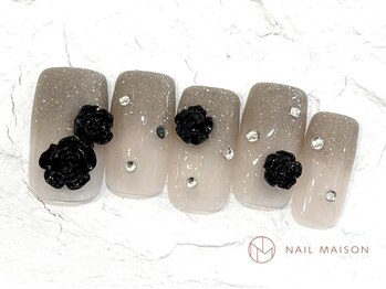 ネイルメゾン 池袋店(NAIL MAISON)/ローズラメグラ¥9000