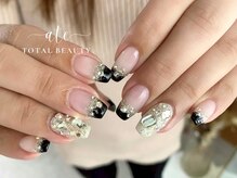 アテ(ate)/黒フレンチ×埋め尽くし