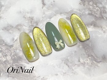 マグネット×ミモザ×リボン