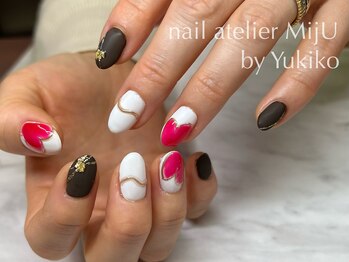 ネイル アトリエ ミジュ(nail atelier MijU)/バレンタインネイル