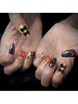 ギンガギンガ(gingaginga)/T060 チェック柄ネイル