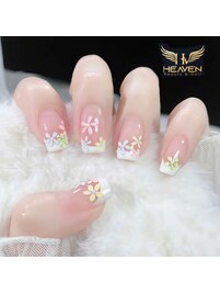 花柄ネイルデザイン