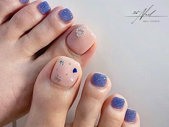 28ネイル 新中野店の写真/夏にピッタリ★大人気なフットデザイン多数♪【500種類の色から選べる♪ワンカラー￥4,480】／9~22時営業