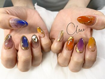クリア(Clear)/宝石ネイル