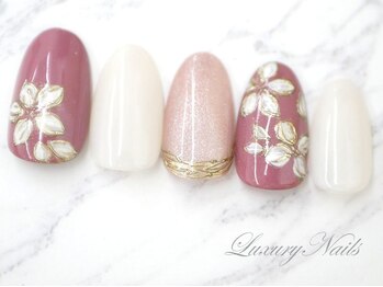 ラグジュアリーネイルズ タカダノババ(Luxury Nails Takadanobaba)/フラワー＊マグネットミラー