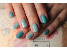 マックスオーガニックネイルサロン/特許美フォルムブルー艶
