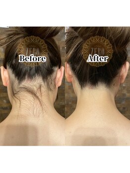 サロンゼロ 池上店(Salon ZERO)/極小ヘッドで繊細うなじデザイン