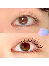 アルム(ALEUM.)/束感巻きまつ毛デザイン