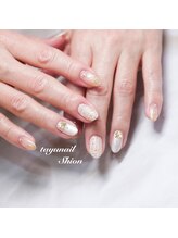 たゆ ネイル(たゆnail)/キラキラツイード冬ネイル