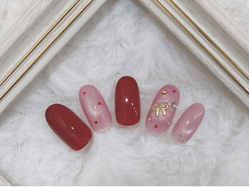 バーガンディ 武蔵浦和(BURGUNDY)/リボンネイル