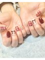 ネイルサロン シュシュ(Chou Chou) リボン×チェックアート☆