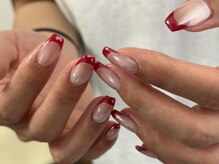 リランズネイル(rirans nail)/赤フレンチ