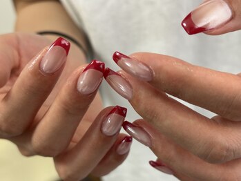 リランズネイル(rirans nail)/赤フレンチ