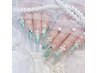 ☆チップ長さ出し10本＋90分【つけ放題】ワンカラーorラメグラ￥12900