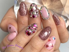 【自爪ネイル】ピンクネイル