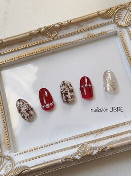 リーブル(LIBRE)/ツイードネイル♪