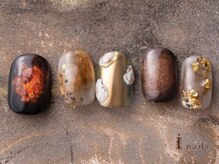 アイネイルズ 吉祥寺店(I nails)/トレンド鉱物ダークネイル