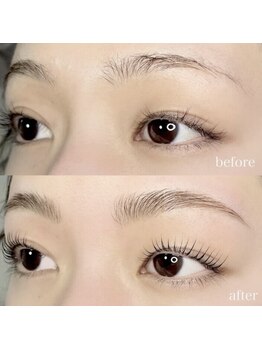 エンズ 知立店(0’s)/パリジェンヌ+ハリウッドブロウ