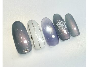 ネイルサロン シュシュ(Chou Chou)/雪の結晶ネイル☆