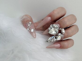 ブレア(BLEA.)の写真/【1本～/短い爪も/補強も全部OK◎】アクリルスカルプでの長さだしで強い爪に。ロングネイル派注目サロン★