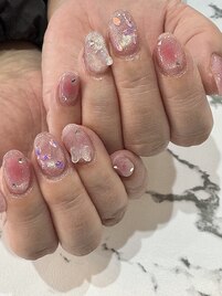 ☆桜&蝶のチークマグネイル☆