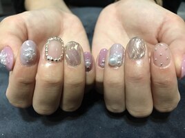 うねうねミラーネイル