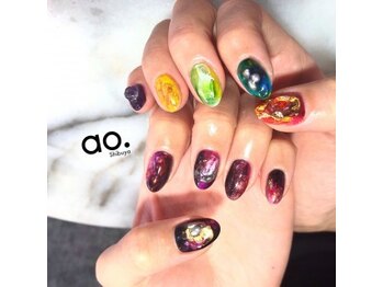 アオ 渋谷(ao.)/極彩ネイル