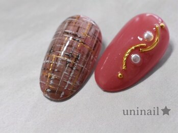 ユニネイル(uninail)/ツイードネイル