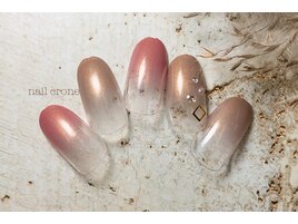 オフィスグラデーションネイル