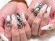 エスフィーネイルサロン リシェル(Esfy nailsalon Richer)の写真/【スカルプ☆フリーART(プラチナ)¥16800/ストーンパーツ付け放題¥14800】自分史上とびっきり可愛い指先に♪
