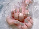 秋の定番ニュアンスネイル