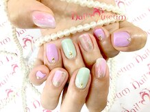 ネイルミュージアム(Nail Museum)/【春】春色塗りかけネイル