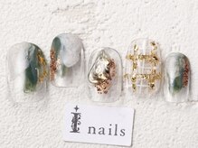 アイネイルズ 渋谷店(I nails)/ニュアンスチェック¥8980