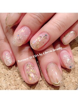 テラスアヴェダビューティー(Terrace AVEDA beauty)/キラキラ抑えめニュアンス♪